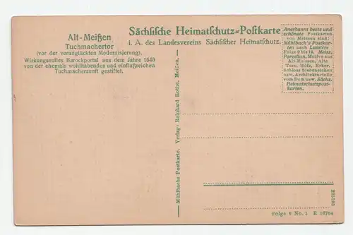 Alt Meißen Tuchmachertor // Sächliche Heimatschutz 