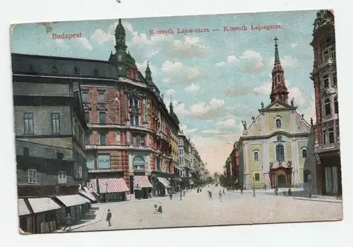 Budapest. Kössuth. Lajos utca Kossuth Lajosgasse.
