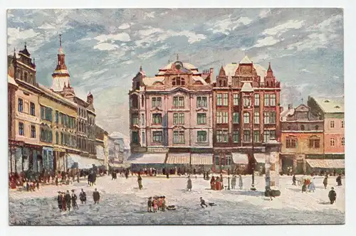 Karel Masek: Plzen // Vychodni strana namesti