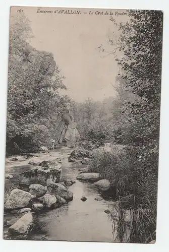 Environs d Avallon Le Crot de la Foudre 1908