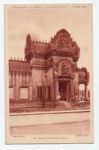 Exposition Coloniale Internationale - Paris Temple d Angkor.Vat