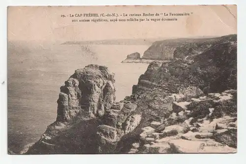 Le Cap Frehel - Le curieux Rocher de  La Fauconniere  1911
