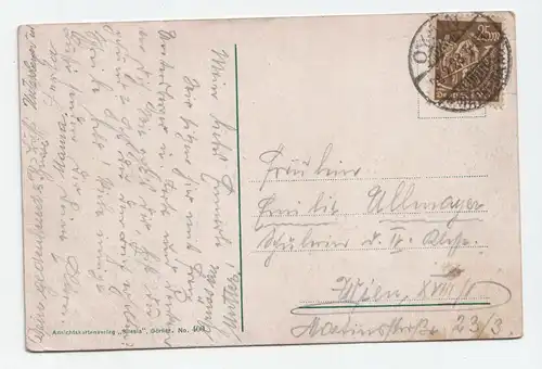 Berg Oybin. Blick nach dem Restaurant.