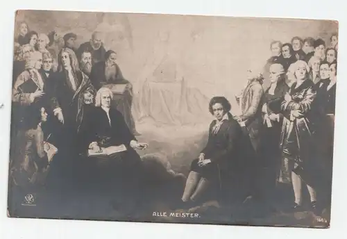 Alle Meister // Alte Ansichtskarte