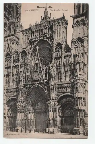 Normandie Rouen - Cathedrale. Portail