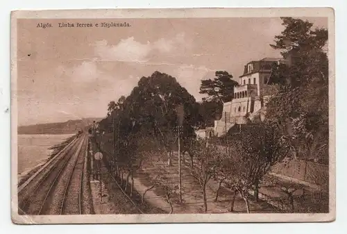 Alges. Linha ferrea e Esplanada