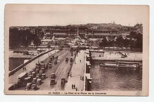 Paris - Le Pont et la Place de la Concorde