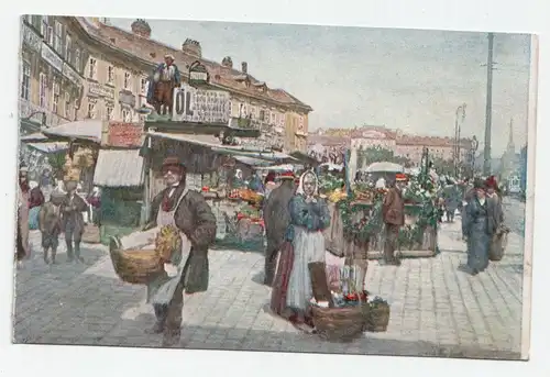 Wien Naschmarkt - Illustrateur