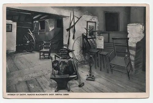 Interior of Smithy, Famous Blacksmith s Shop, Gretna Green