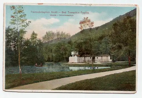 Trencsenteplicz fürdö - Bad Trenschin - Teplitz Uszoda - Schwimmschule