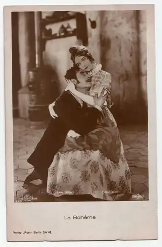 John Gilbert and Lillian Gish- La Boheme