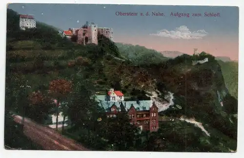 Oberstein a. d. Nahe. Aufgang zum Schloß.