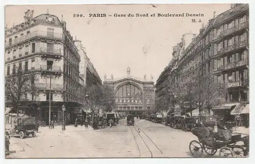 Paris - Gare du Nord et Boulevard Denain