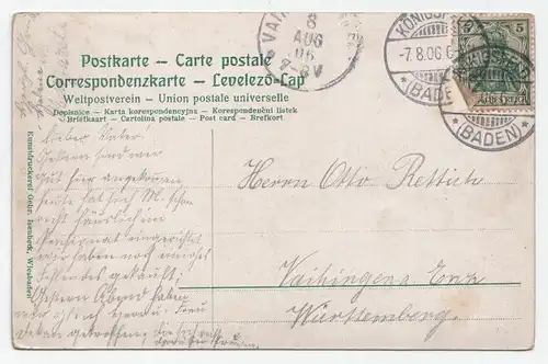 Königsfeld // Allee jahr 1906