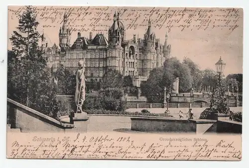 Schwerin i M. Großherzogliches Schloss jahr 1902