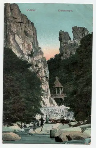 Bodetal. Kronentempel jahr 1907