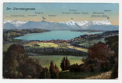 Der Starnbergersee. jahr 1913