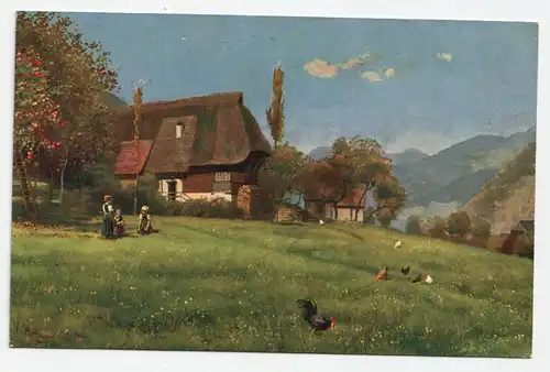 Schwarzwaldhaus auf der Höhe.