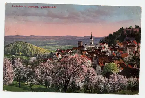 Lindenfels im Odenwald. Gesamtansicht.
