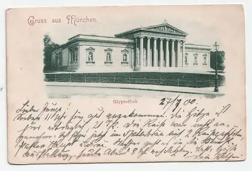 Gruss aus München. Glyptothek jahr 1900