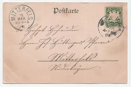 Gruss aus Augsburg. Der Dom. jahr 1901
