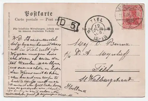 Baden-Baden. Altes Schloss. jahr 1906