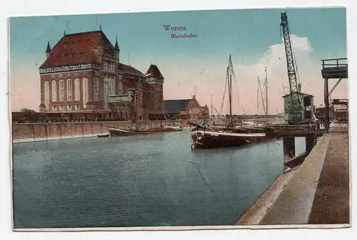 Worms. Rheinhafen