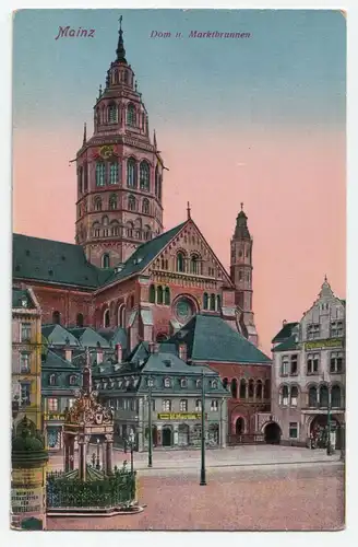 Mainz Dom u. Marktbrunnen