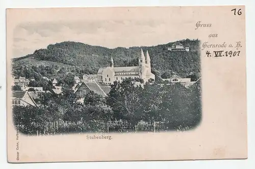 Gruss aus Gernrode a. B. Stubenberg. jahr 1901