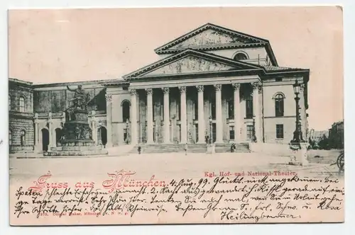 Gruss aus München. Kgl. Hof - und National - Theater jahr 1911