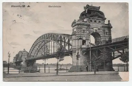 Düsseldorf Rheinbrücke jahr 1908