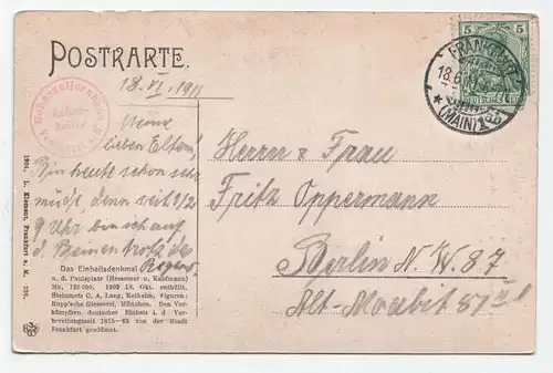 Frankfurt a. M. jahr 1911