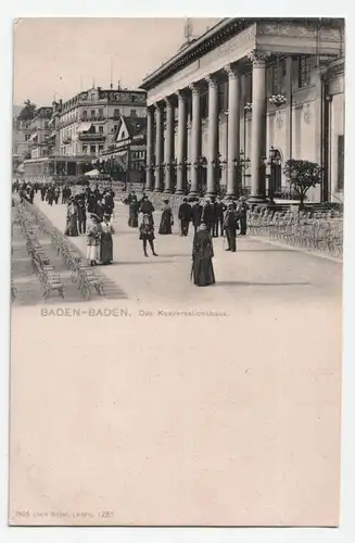 Baden-Baden. Das Konversationshaus. jahr 1905