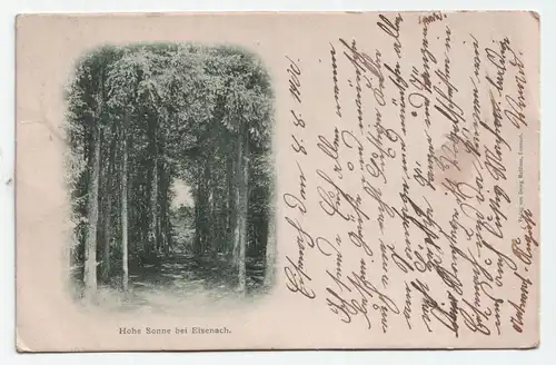 Hohe Sonne bei Eisenach. jahr 1900