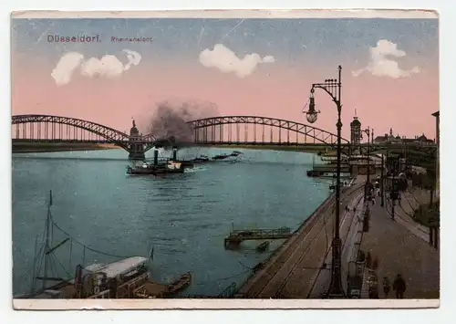 Düsseldorf. Rheinansicht.