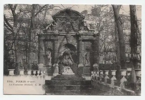 Paris La Fontaine Medicis jahr 1912