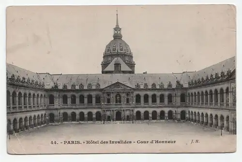 Paris - Hotel des Invalides - Cour d Honneur jahr 1908