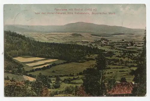 Panorama mit Rachel von der Hotel - Pension Villa Rabenstein / jahr 1911