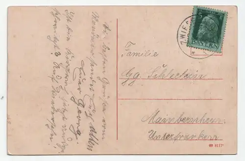 Panorama mit Rachel von der Hotel - Pension Villa Rabenstein / jahr 1911