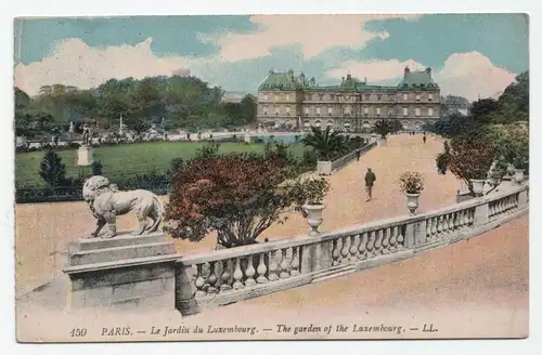 Paris - Le Jardin du Luxembourg. - The garden of the Luxembourg.