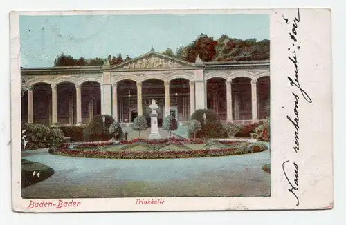 Baden-Baden Trinkhalle jahr 1908