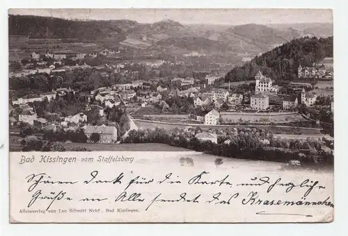 Bad Kissingen vom Staffelsberg jahr 1901