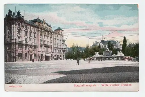 München Maximiliansplatz u. Wittelsbacher Brunnen