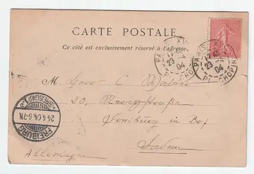 Chateau de Chantilly. - Vue prise du Parterre jahr 1904