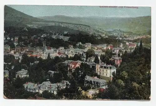 Baden - Baden vom Friesenberg. jahr 1909
