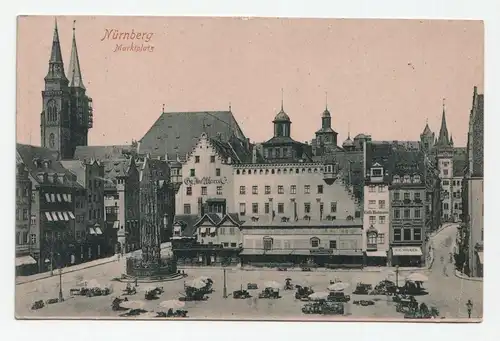 Nürnberg Marktplatz // Alte Ansichtskarte 