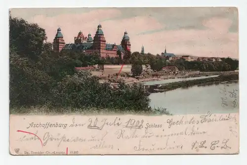 Aschaffenburg Schloss. jahr 1902
