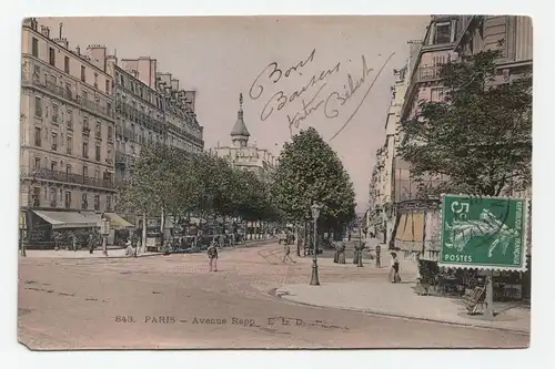 Paris Avenue Rapp E. L. D. jahr 1911