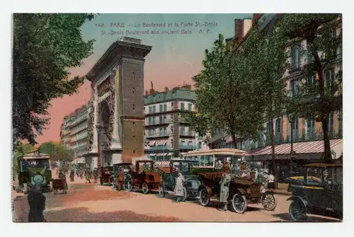 Paris. - Le Boulevard et la Porte St.-Denis 