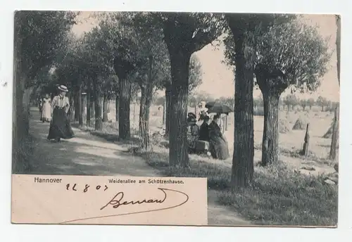 Hannover Weidenallee am Schutzenhause. jahr 1903